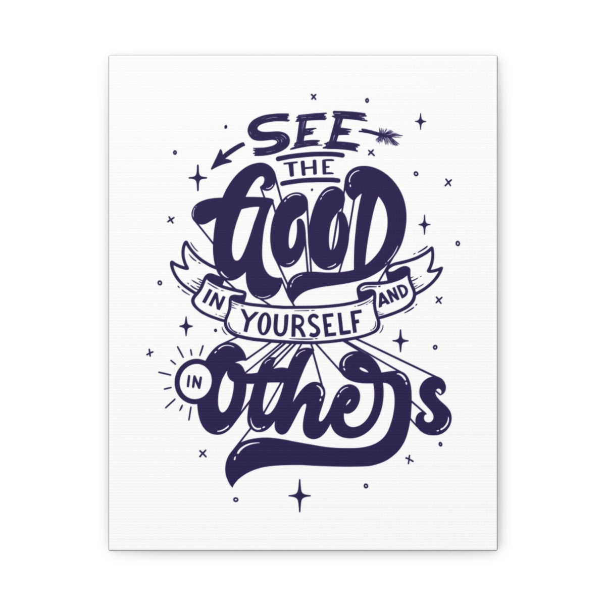 Scripture Walls Inspirational Wall Art See Good In Yourself Motivation Wall Decor for Home Office Gym Inspiring Success Quote Print Ready to Hang Unframed-Express Your Love Gifts