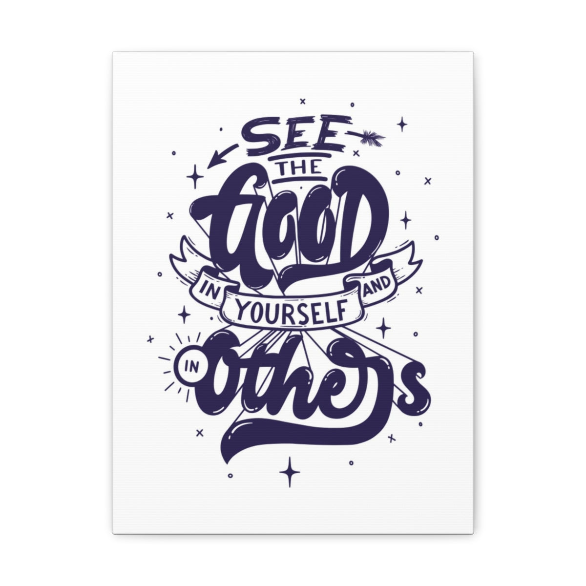 Scripture Walls Inspirational Wall Art See Good In Yourself Motivation Wall Decor for Home Office Gym Inspiring Success Quote Print Ready to Hang Unframed-Express Your Love Gifts