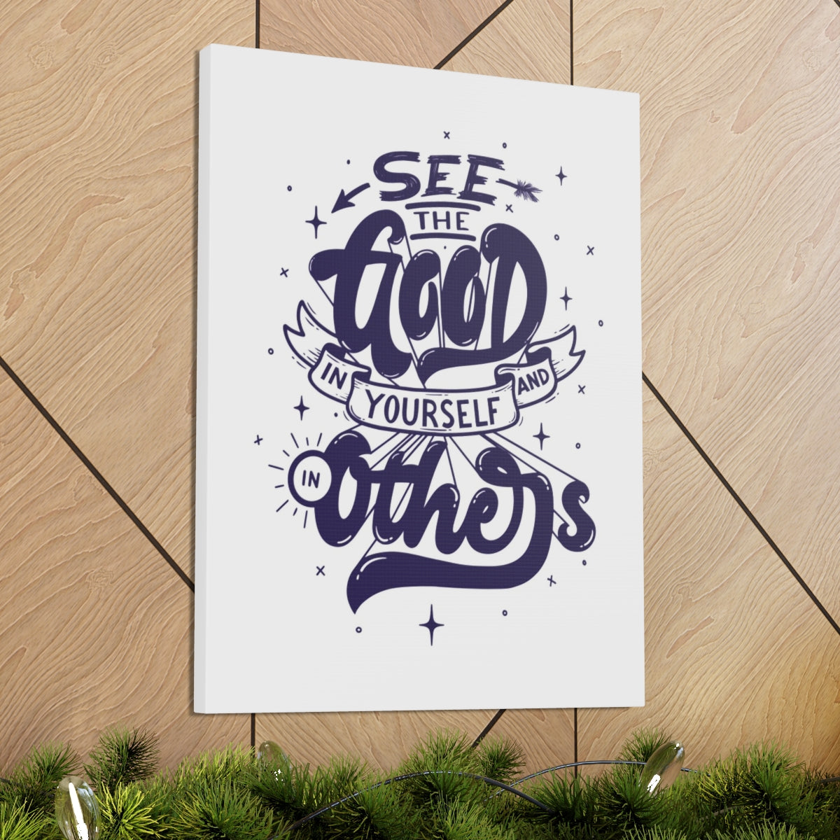 Scripture Walls Inspirational Wall Art See Good In Yourself Motivation Wall Decor for Home Office Gym Inspiring Success Quote Print Ready to Hang Unframed-Express Your Love Gifts