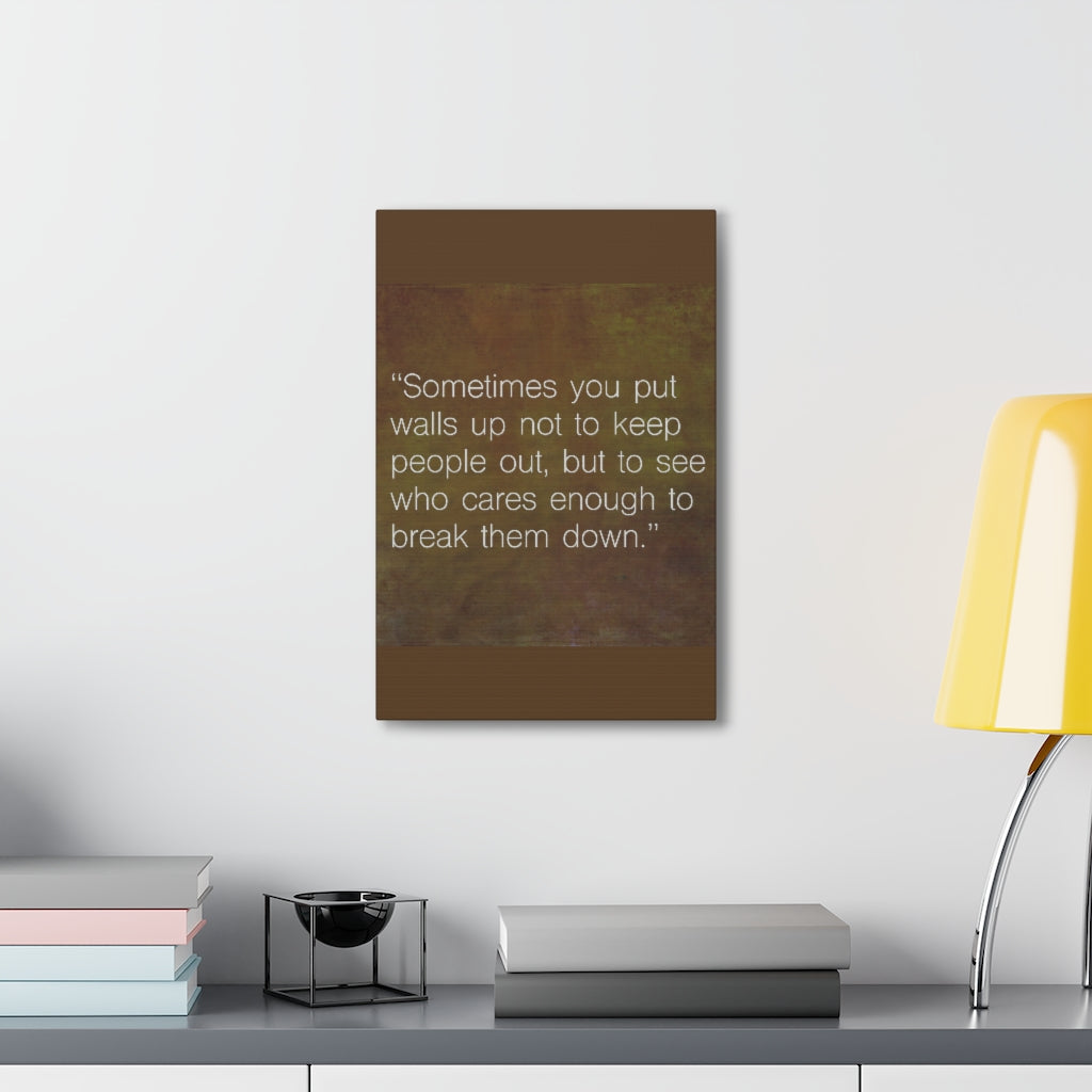 Scripture Walls Inspirational Wall Art See Who Cares Enough Motivation Wall Decor for Home Office Gym Inspiring Success Quote Print Ready to Hang Unframed-Express Your Love Gifts