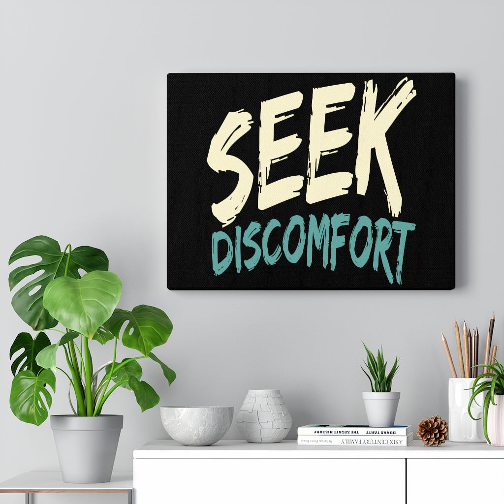 Scripture Walls Inspirational Wall Art Seek Discomfort Wall Art Motivation Wall Decor for Home Office Gym Inspiring Success Quote Print Ready to Hang Unframed-Express Your Love Gifts