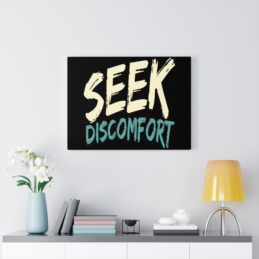Scripture Walls Inspirational Wall Art Seek Discomfort Wall Art Motivation Wall Decor for Home Office Gym Inspiring Success Quote Print Ready to Hang Unframed-Express Your Love Gifts