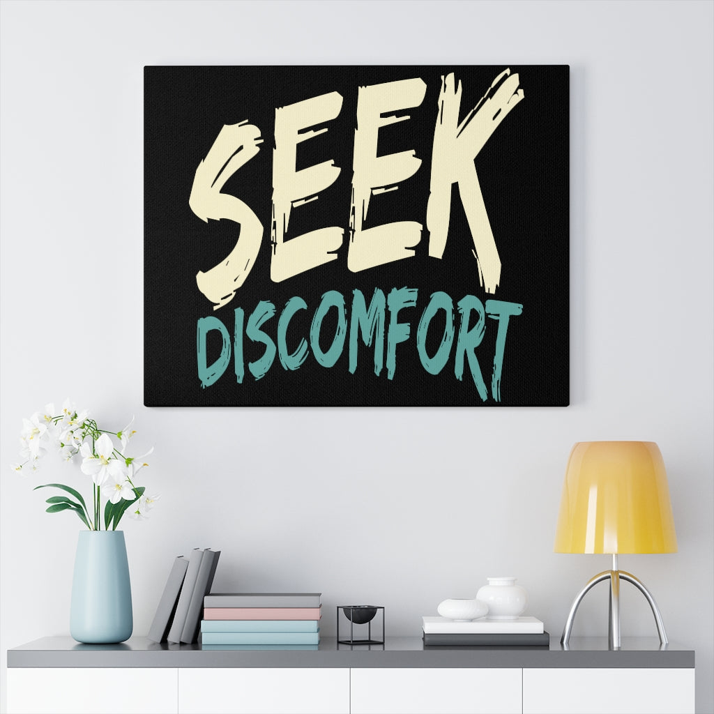 Scripture Walls Inspirational Wall Art Seek Discomfort Wall Art Motivation Wall Decor for Home Office Gym Inspiring Success Quote Print Ready to Hang Unframed-Express Your Love Gifts