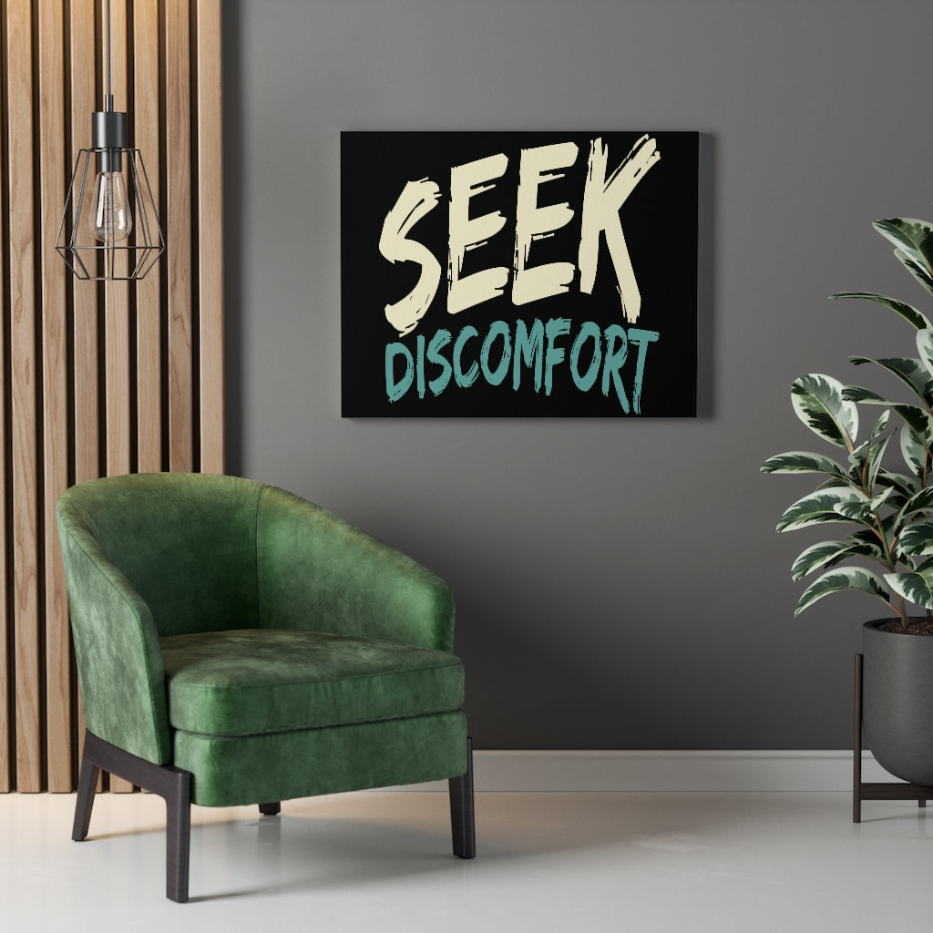 Scripture Walls Inspirational Wall Art Seek Discomfort Wall Art Motivation Wall Decor for Home Office Gym Inspiring Success Quote Print Ready to Hang Unframed-Express Your Love Gifts