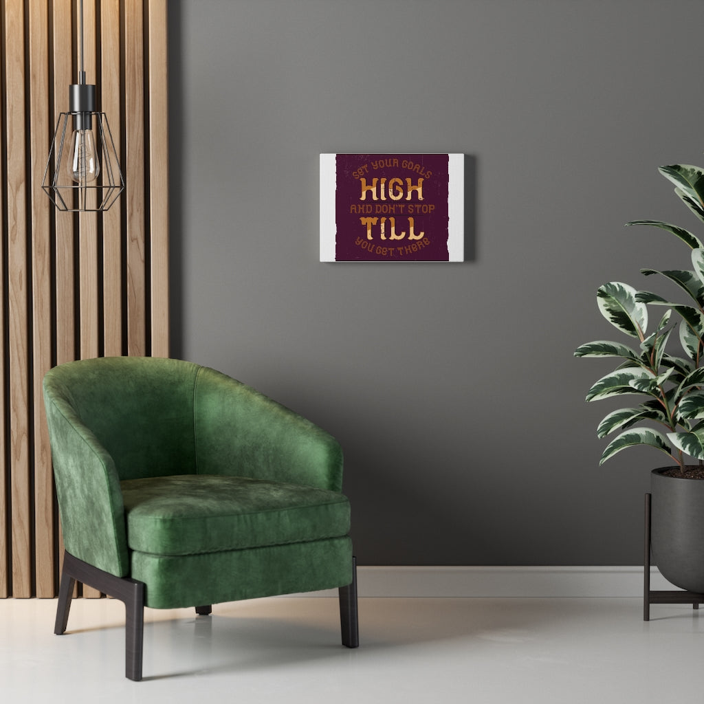 Scripture Walls Inspirational Wall Art Set Your Goals Wall Art Motivational Motto Inspiring Prints Artwork Decor Ready to Hang Unframed-Express Your Love Gifts