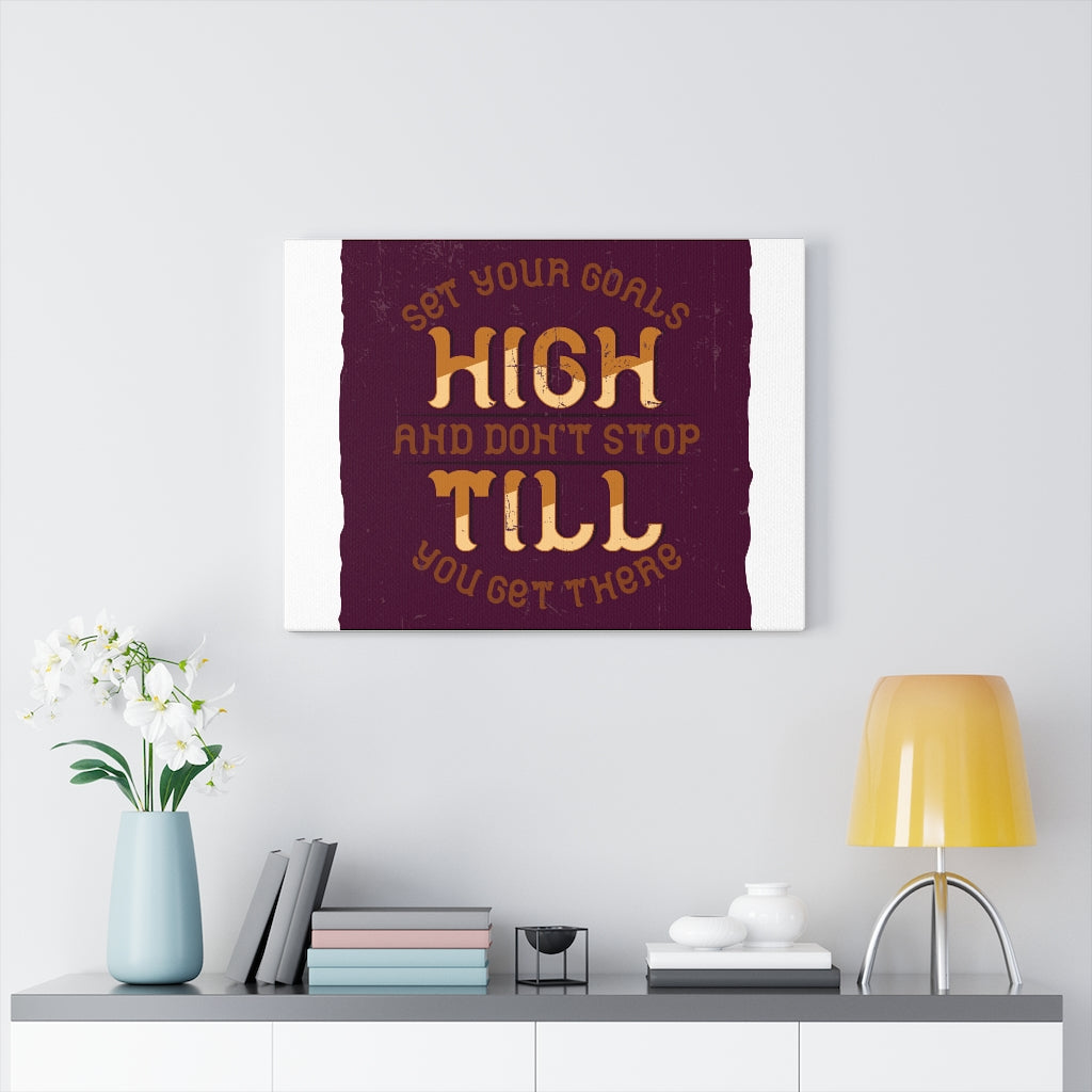 Scripture Walls Inspirational Wall Art Set Your Goals Wall Art Motivational Motto Inspiring Prints Artwork Decor Ready to Hang Unframed-Express Your Love Gifts