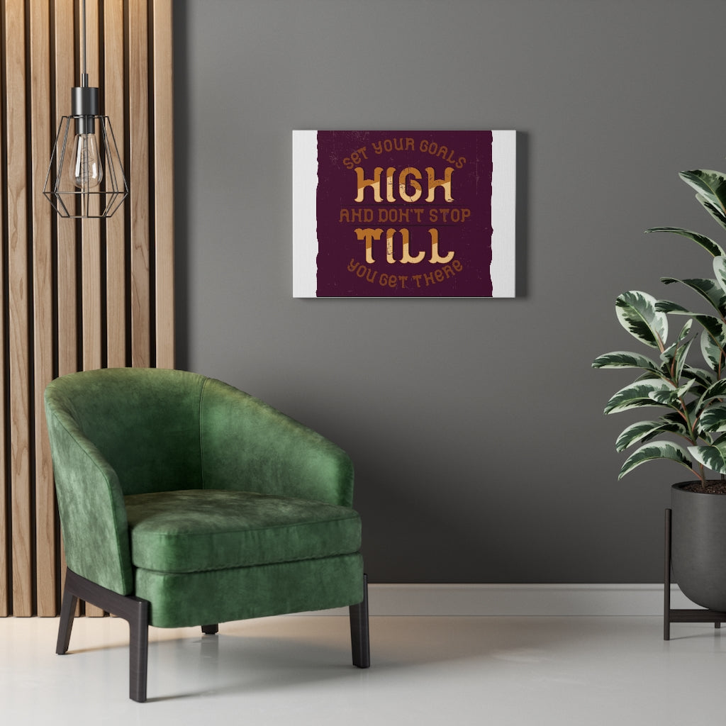Scripture Walls Inspirational Wall Art Set Your Goals Wall Art Motivational Motto Inspiring Prints Artwork Decor Ready to Hang Unframed-Express Your Love Gifts