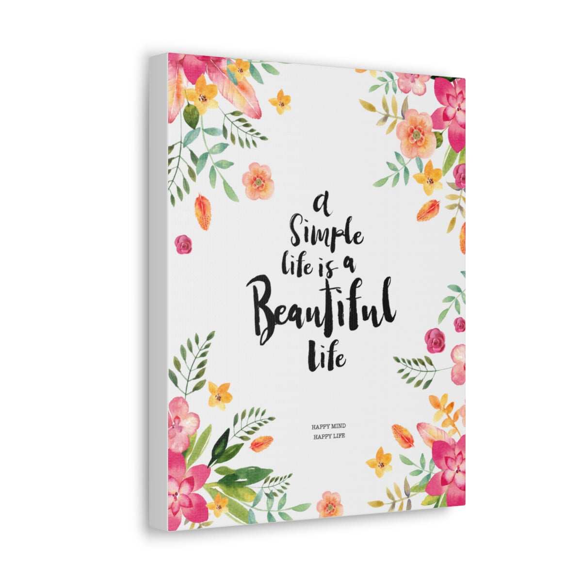 Scripture Walls Inspirational Wall Art Simple Life Is Beautiful Motivation Wall Decor for Home Office Gym Inspiring Success Quote Print Ready to Hang Unframed-Express Your Love Gifts