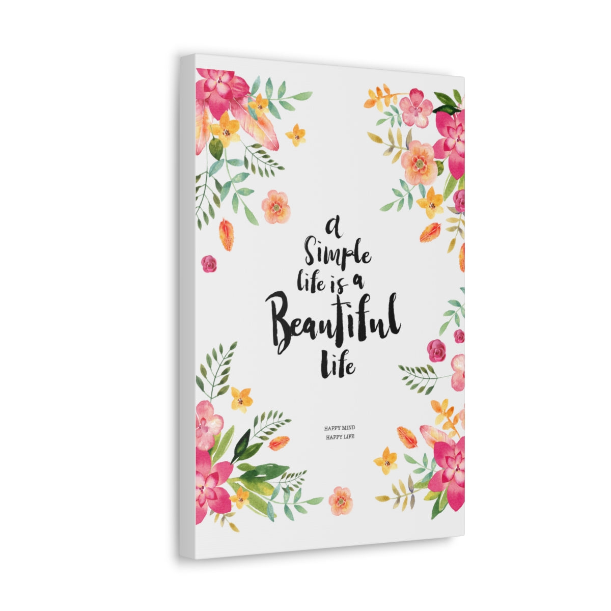 Scripture Walls Inspirational Wall Art Simple Life Is Beautiful Motivation Wall Decor for Home Office Gym Inspiring Success Quote Print Ready to Hang Unframed-Express Your Love Gifts