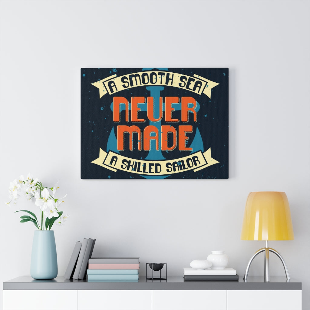 Scripture Walls Inspirational Wall Art Skilled Sailor Wall Art Motivational Motto Inspiring Prints Artwork Decor Ready to Hang Unframed-Express Your Love Gifts