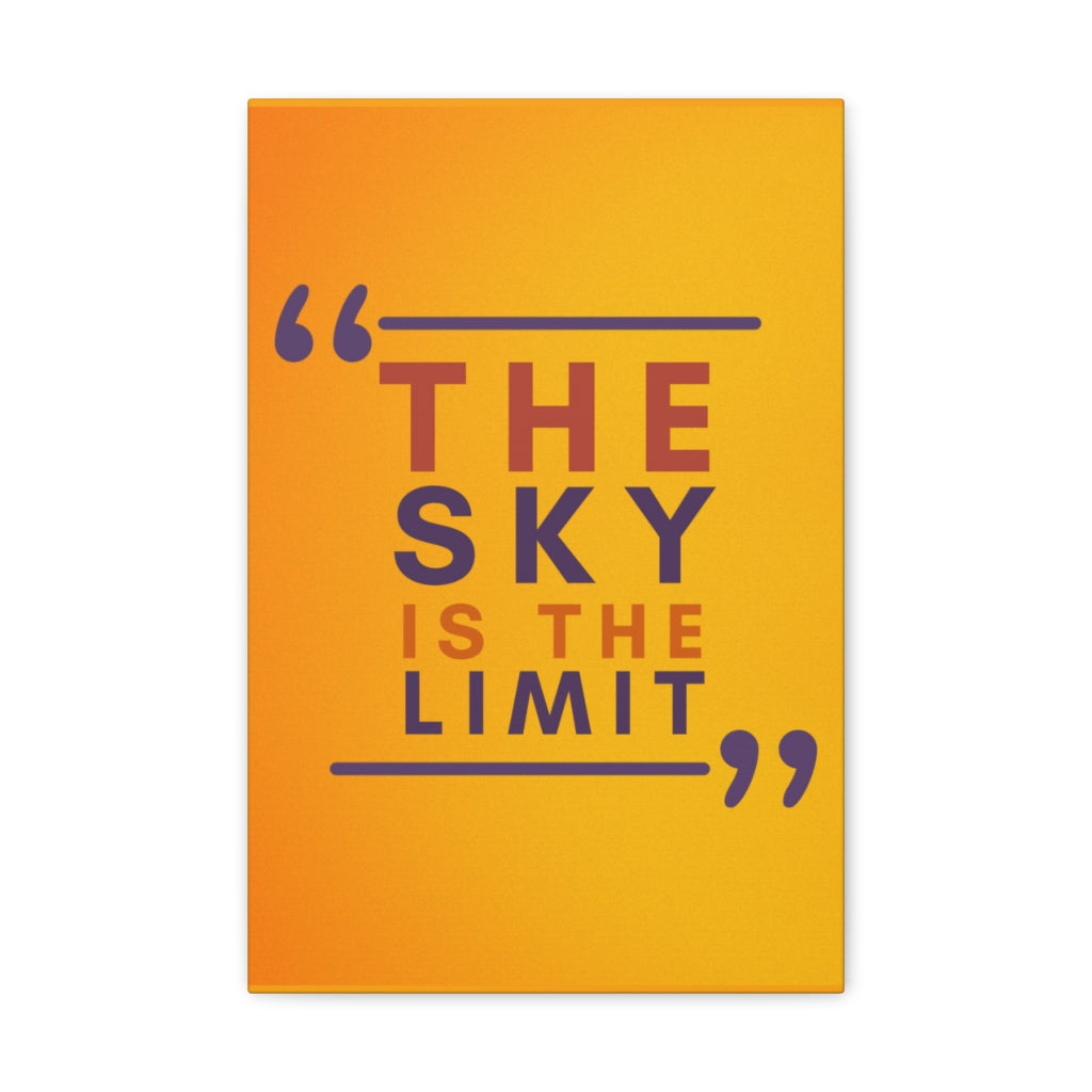 Scripture Walls Inspirational Wall Art Sky Is The Limit Motivation Wall Decor for Home Office Gym Inspiring Success Quote Print Ready to Hang Unframed-Express Your Love Gifts