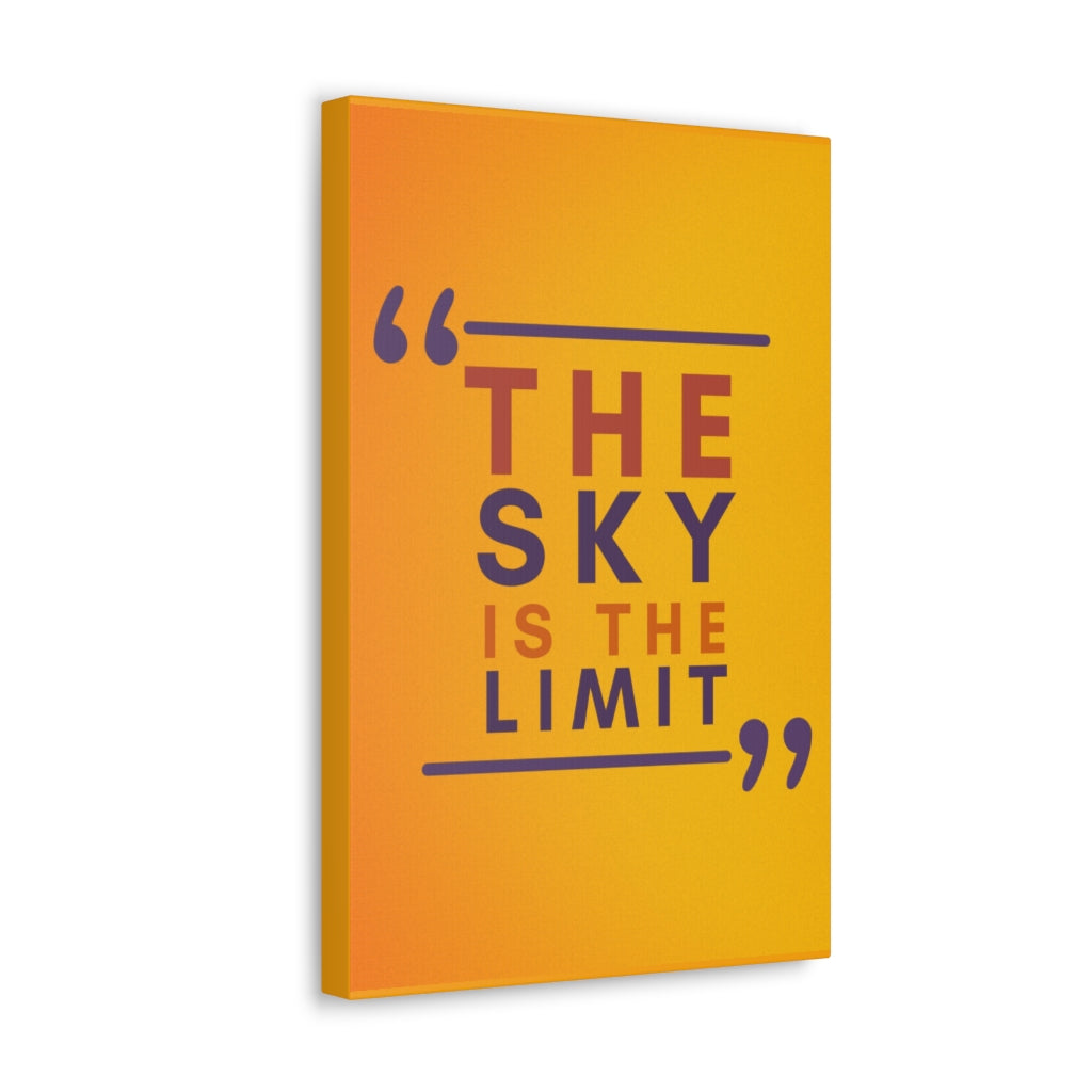 Scripture Walls Inspirational Wall Art Sky Is The Limit Motivation Wall Decor for Home Office Gym Inspiring Success Quote Print Ready to Hang Unframed-Express Your Love Gifts
