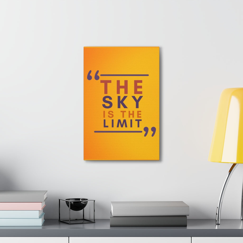 Scripture Walls Inspirational Wall Art Sky Is The Limit Motivation Wall Decor for Home Office Gym Inspiring Success Quote Print Ready to Hang Unframed-Express Your Love Gifts