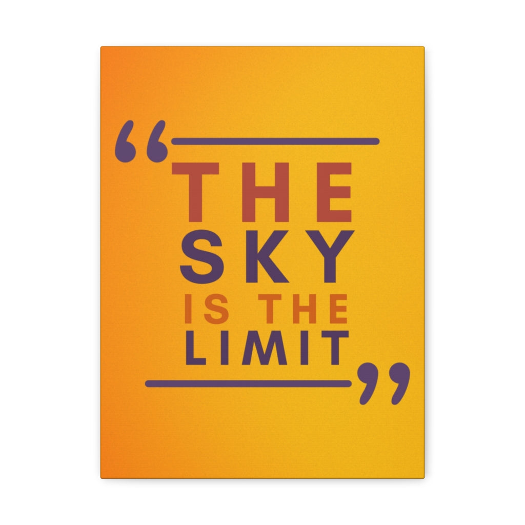 Scripture Walls Inspirational Wall Art Sky Is The Limit Motivation Wall Decor for Home Office Gym Inspiring Success Quote Print Ready to Hang Unframed-Express Your Love Gifts