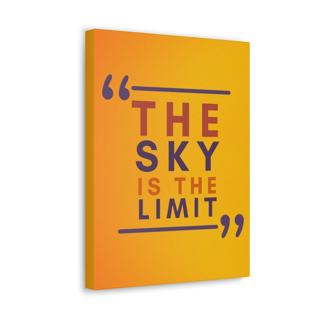 Scripture Walls Inspirational Wall Art Sky Is The Limit Motivation Wall Decor for Home Office Gym Inspiring Success Quote Print Ready to Hang Unframed-Express Your Love Gifts