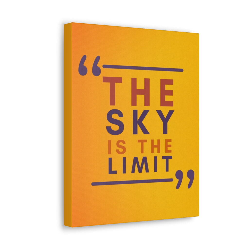 Scripture Walls Inspirational Wall Art Sky Is The Limit Motivation Wall Decor for Home Office Gym Inspiring Success Quote Print Ready to Hang Unframed-Express Your Love Gifts