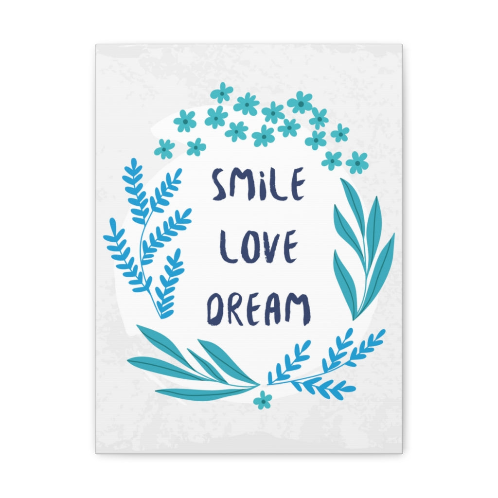 Scripture Walls Inspirational Wall Art Smile Love Dream Motivation Wall Decor for Home Office Gym Inspiring Success Quote Print Ready to Hang Unframed-Express Your Love Gifts