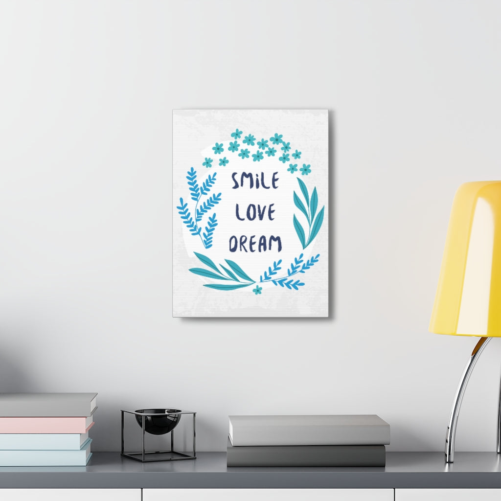 Scripture Walls Inspirational Wall Art Smile Love Dream Motivation Wall Decor for Home Office Gym Inspiring Success Quote Print Ready to Hang Unframed-Express Your Love Gifts