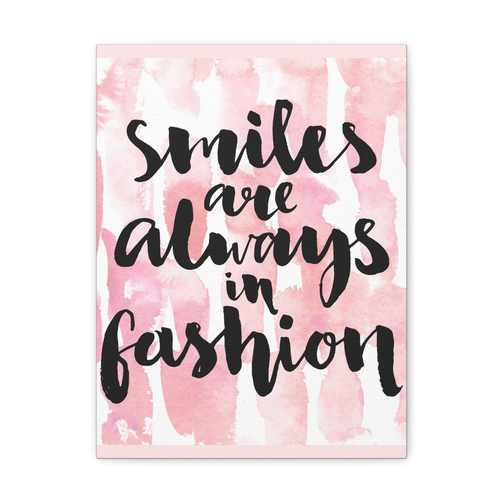 Scripture Walls Inspirational Wall Art Smiles Are Always In Fashion Motivation Wall Decor for Home Office Gym Inspiring Success Quote Print Ready to Hang Unframed-Express Your Love Gifts