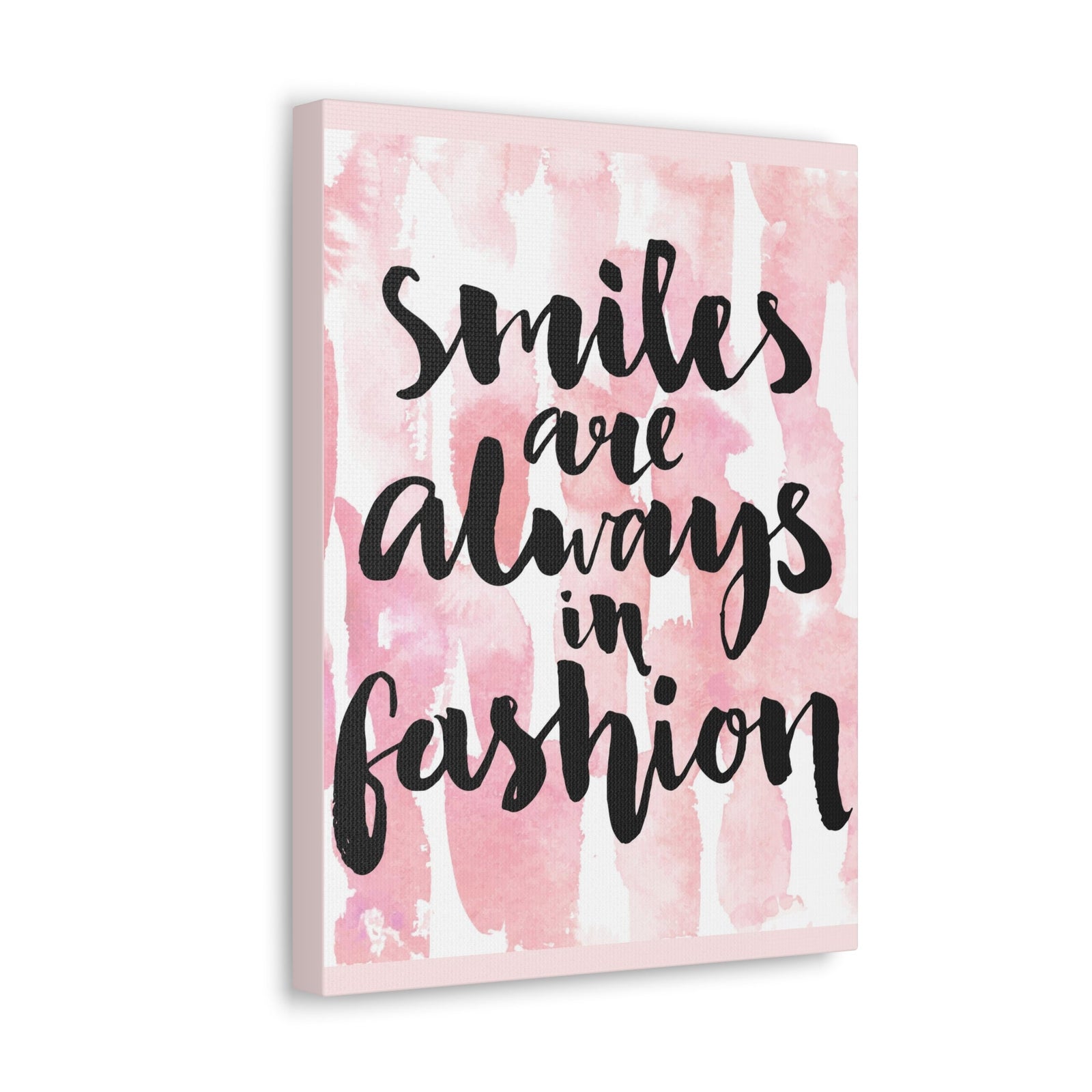 Scripture Walls Inspirational Wall Art Smiles Are Always In Fashion Motivation Wall Decor for Home Office Gym Inspiring Success Quote Print Ready to Hang Unframed-Express Your Love Gifts