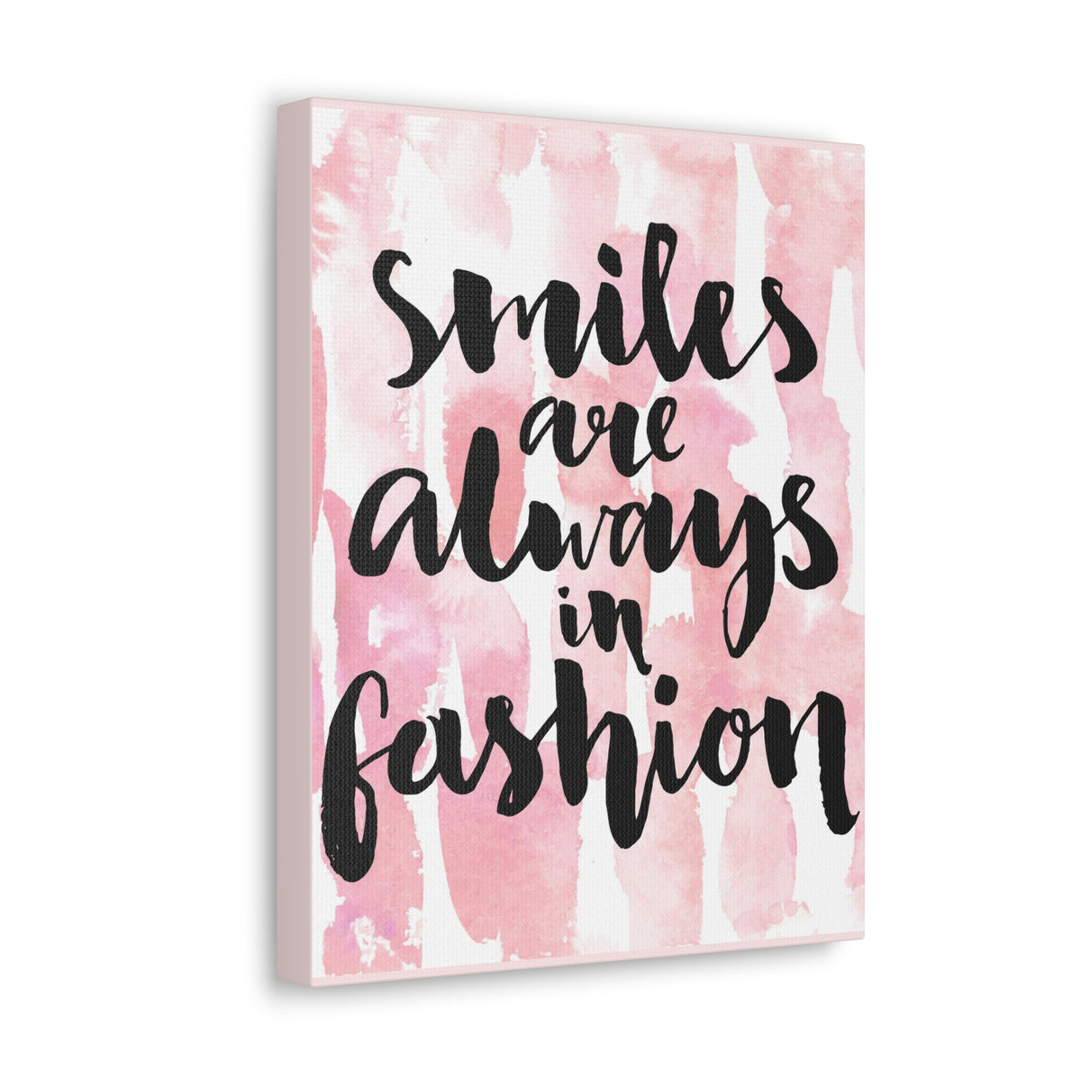 Scripture Walls Inspirational Wall Art Smiles Are Always In Fashion Motivation Wall Decor for Home Office Gym Inspiring Success Quote Print Ready to Hang Unframed-Express Your Love Gifts