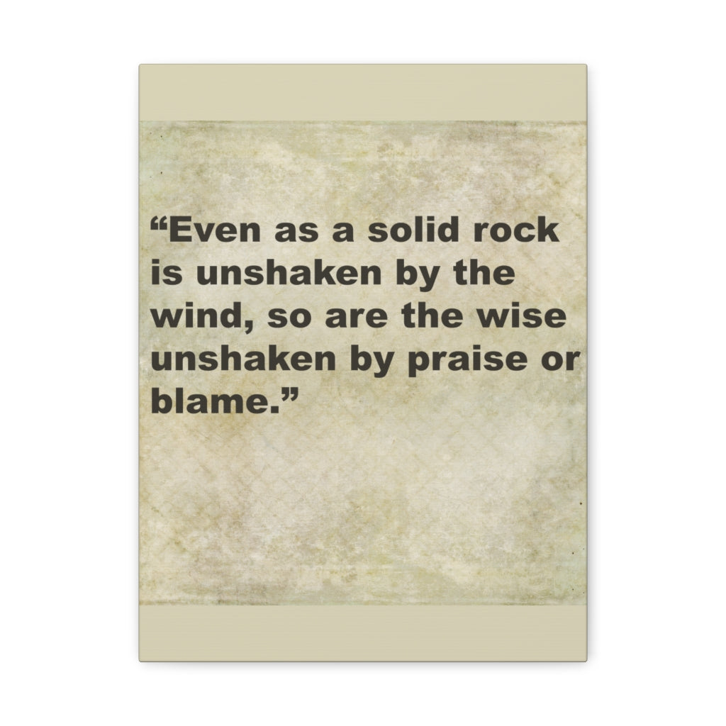 Scripture Walls Inspirational Wall Art Solid Rock Is Unshaken Motivation Wall Decor for Home Office Gym Inspiring Success Quote Print Ready to Hang Unframed-Express Your Love Gifts