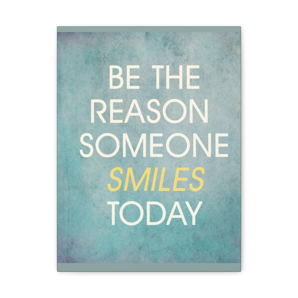 Scripture Walls Inspirational Wall Art Someone Smiles Today Motivation Wall Decor for Home Office Gym Inspiring Success Quote Print Ready to Hang Unframed-Express Your Love Gifts