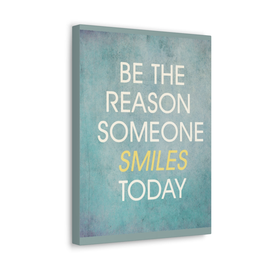 Scripture Walls Inspirational Wall Art Someone Smiles Today Motivation Wall Decor for Home Office Gym Inspiring Success Quote Print Ready to Hang Unframed-Express Your Love Gifts