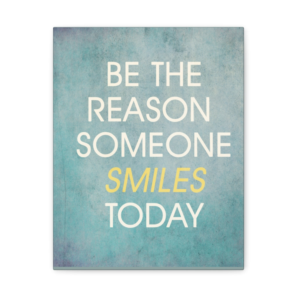 Scripture Walls Inspirational Wall Art Someone Smiles Today Motivation Wall Decor for Home Office Gym Inspiring Success Quote Print Ready to Hang Unframed-Express Your Love Gifts