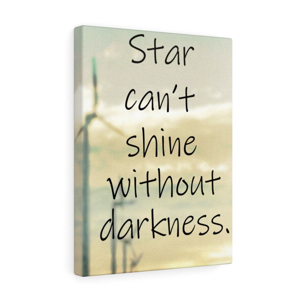 Scripture Walls Inspirational Wall Art Star Can't Shine Without Darkness Motivational Print Ready to Hang Artwork Unframed-Express Your Love Gifts