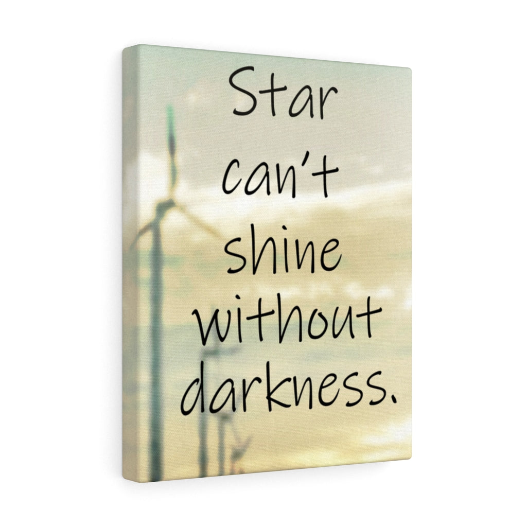 Scripture Walls Inspirational Wall Art Star Can't Shine Without Darkness Motivational Print Ready to Hang Artwork Unframed-Express Your Love Gifts