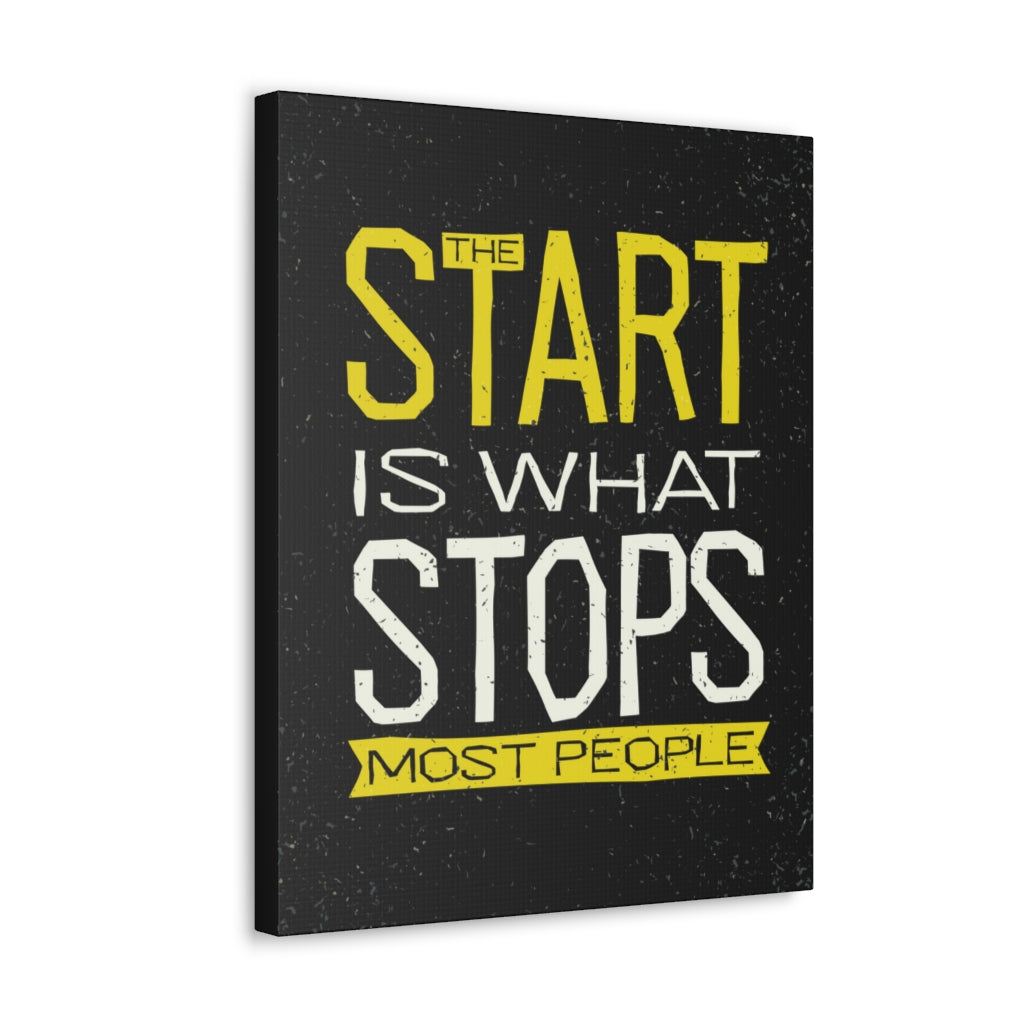 Scripture Walls Inspirational Wall Art Start Is What Stops Motivation Wall Decor for Home Office Gym Inspiring Success Quote Print Ready to Hang Unframed-Express Your Love Gifts