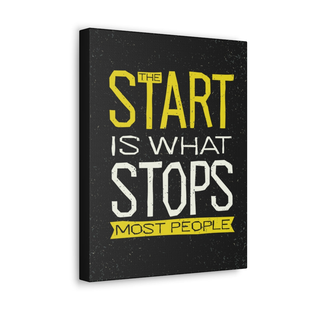 Scripture Walls Inspirational Wall Art Start Is What Stops Motivation Wall Decor for Home Office Gym Inspiring Success Quote Print Ready to Hang Unframed-Express Your Love Gifts