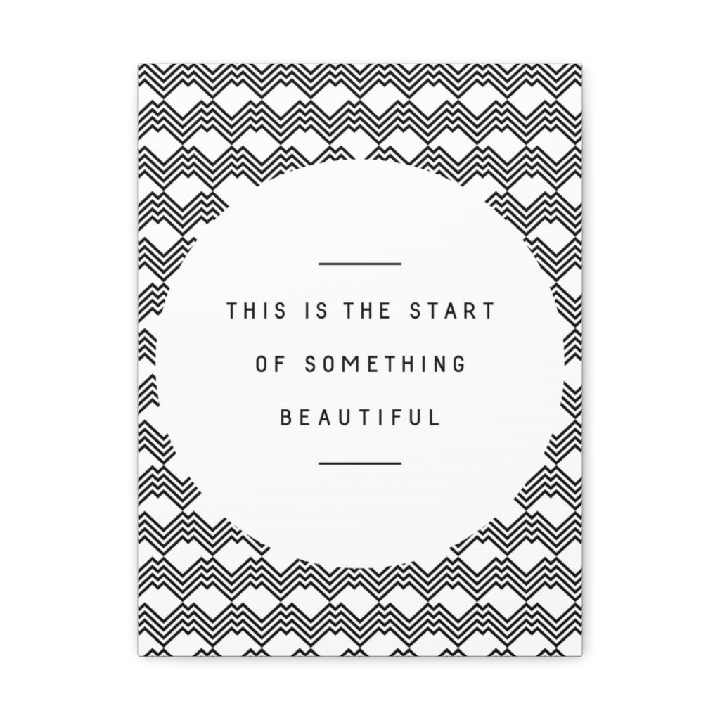 Scripture Walls Inspirational Wall Art Start Something Beautiful Motivation Wall Decor for Home Office Gym Inspiring Success Quote Print Ready to Hang Unframed-Express Your Love Gifts