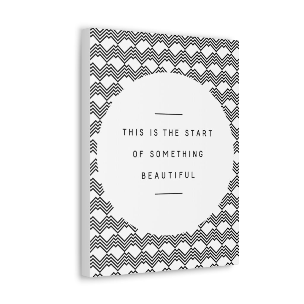 Scripture Walls Inspirational Wall Art Start Something Beautiful Motivation Wall Decor for Home Office Gym Inspiring Success Quote Print Ready to Hang Unframed-Express Your Love Gifts
