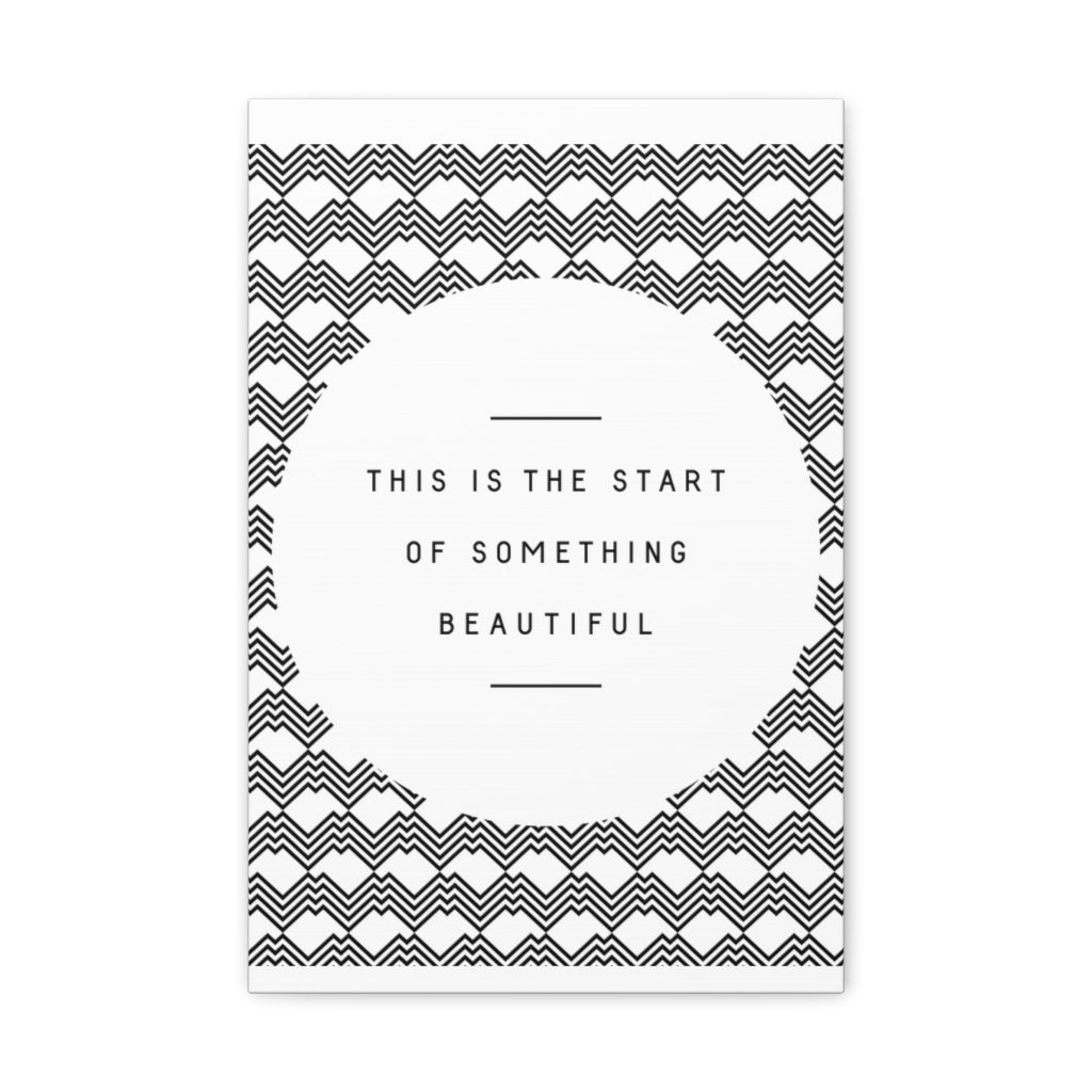 Scripture Walls Inspirational Wall Art Start Something Beautiful Motivation Wall Decor for Home Office Gym Inspiring Success Quote Print Ready to Hang Unframed-Express Your Love Gifts