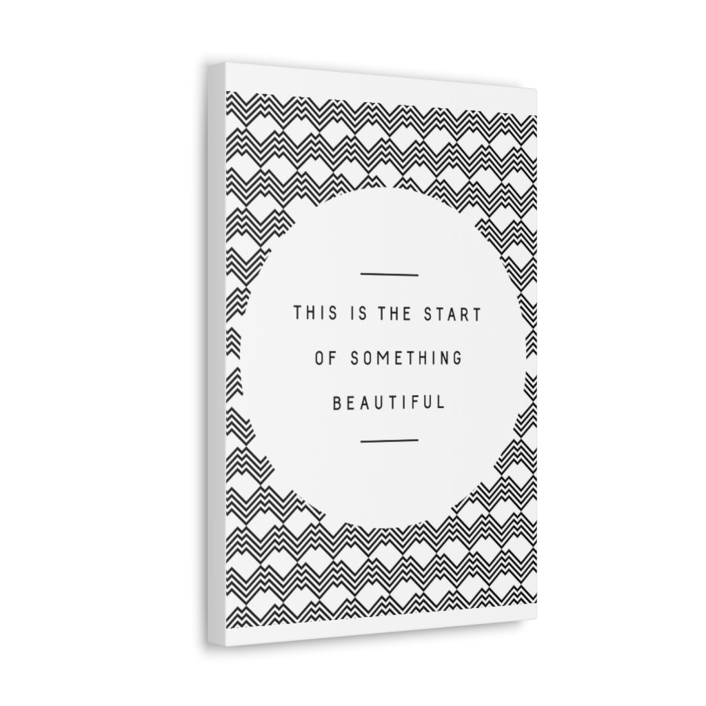 Scripture Walls Inspirational Wall Art Start Something Beautiful Motivation Wall Decor for Home Office Gym Inspiring Success Quote Print Ready to Hang Unframed-Express Your Love Gifts