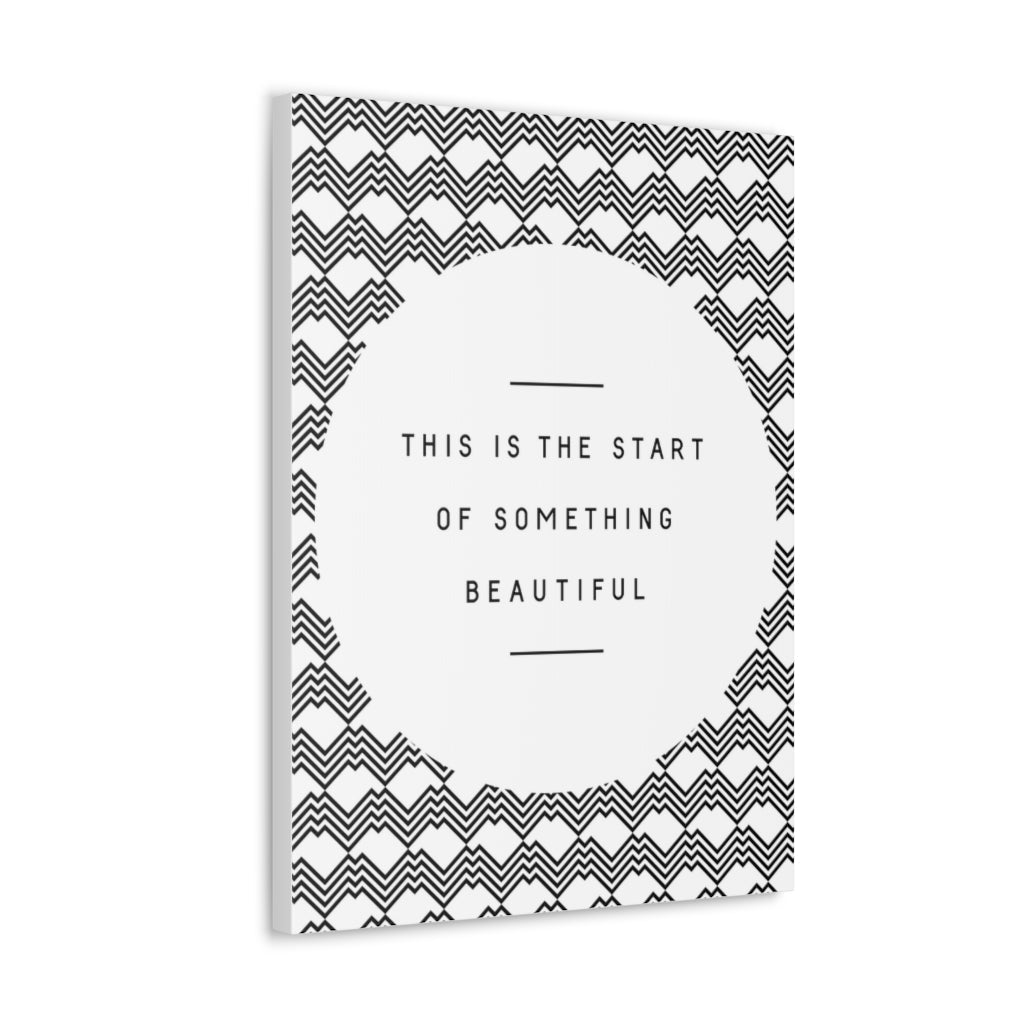 Scripture Walls Inspirational Wall Art Start Something Beautiful Motivation Wall Decor for Home Office Gym Inspiring Success Quote Print Ready to Hang Unframed-Express Your Love Gifts
