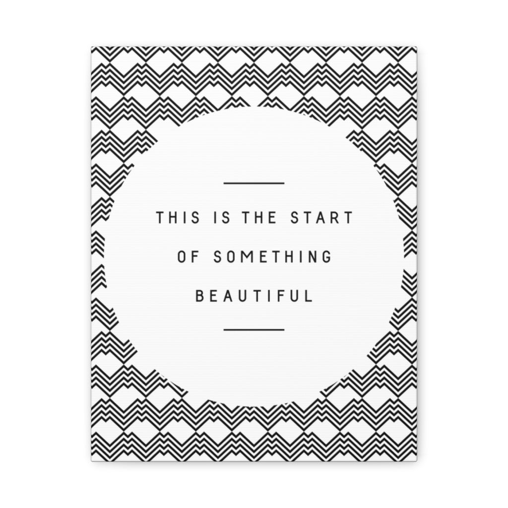 Scripture Walls Inspirational Wall Art Start Something Beautiful Motivation Wall Decor for Home Office Gym Inspiring Success Quote Print Ready to Hang Unframed-Express Your Love Gifts