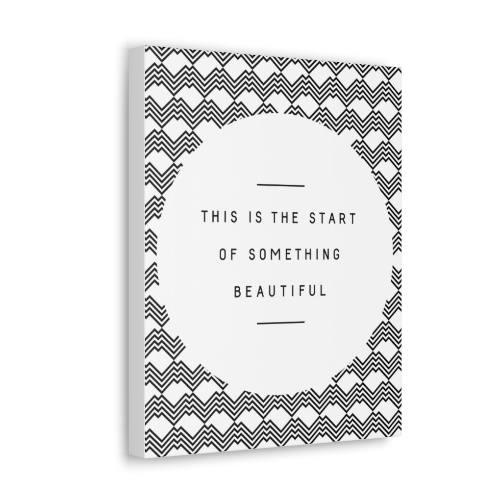Scripture Walls Inspirational Wall Art Start Something Beautiful Motivation Wall Decor for Home Office Gym Inspiring Success Quote Print Ready to Hang Unframed-Express Your Love Gifts