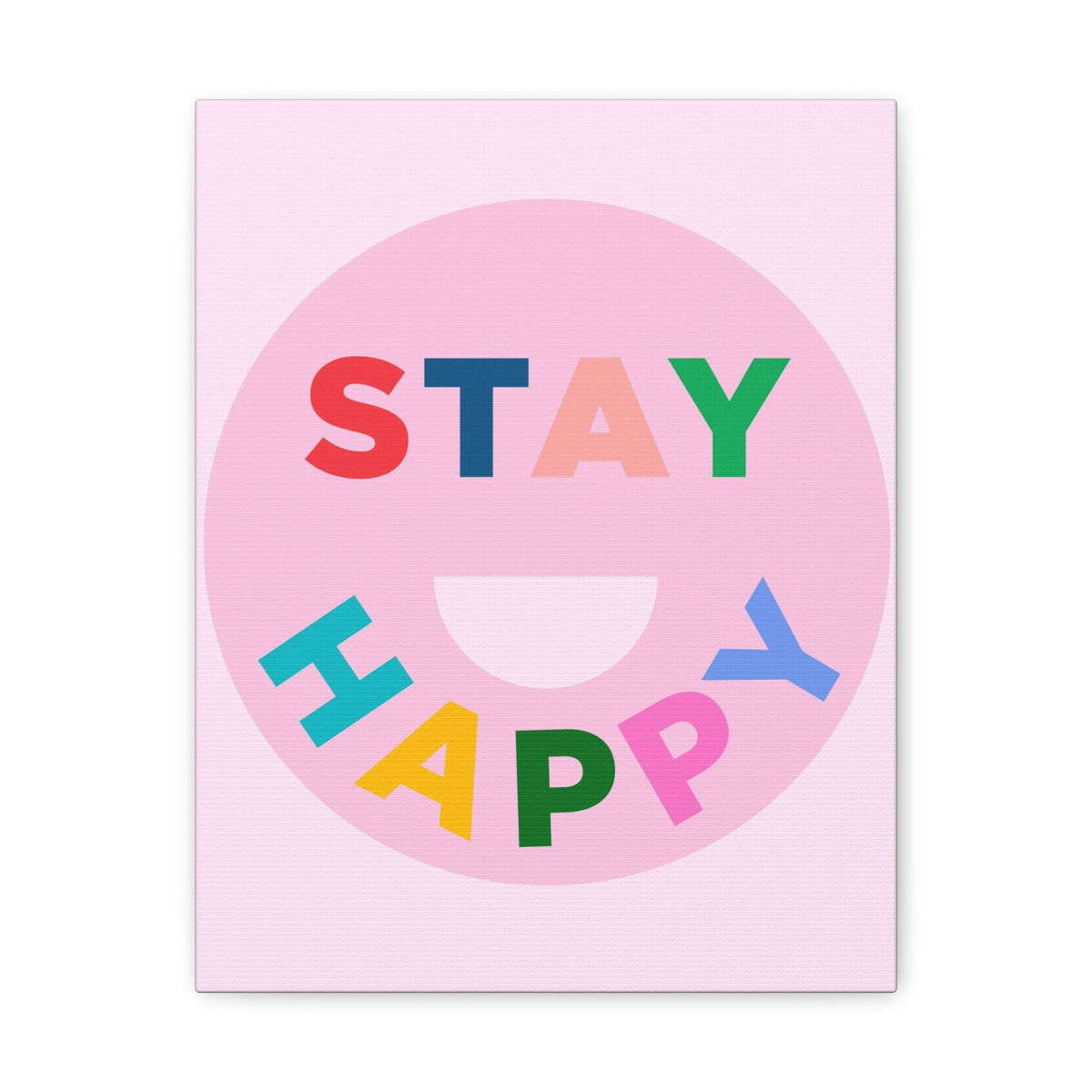 Scripture Walls Inspirational Wall Art Stay Happy Motivation Wall Decor for Home Office Gym Inspiring Success Quote Print Ready to Hang Unframed-Express Your Love Gifts