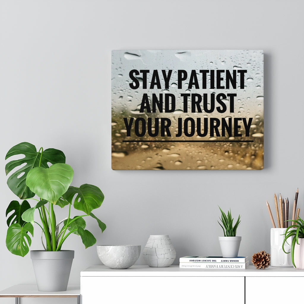 Scripture Walls Inspirational Wall Art Stay Patient And Trust Motivational Print Ready to Hang Artwork Unframed-Express Your Love Gifts