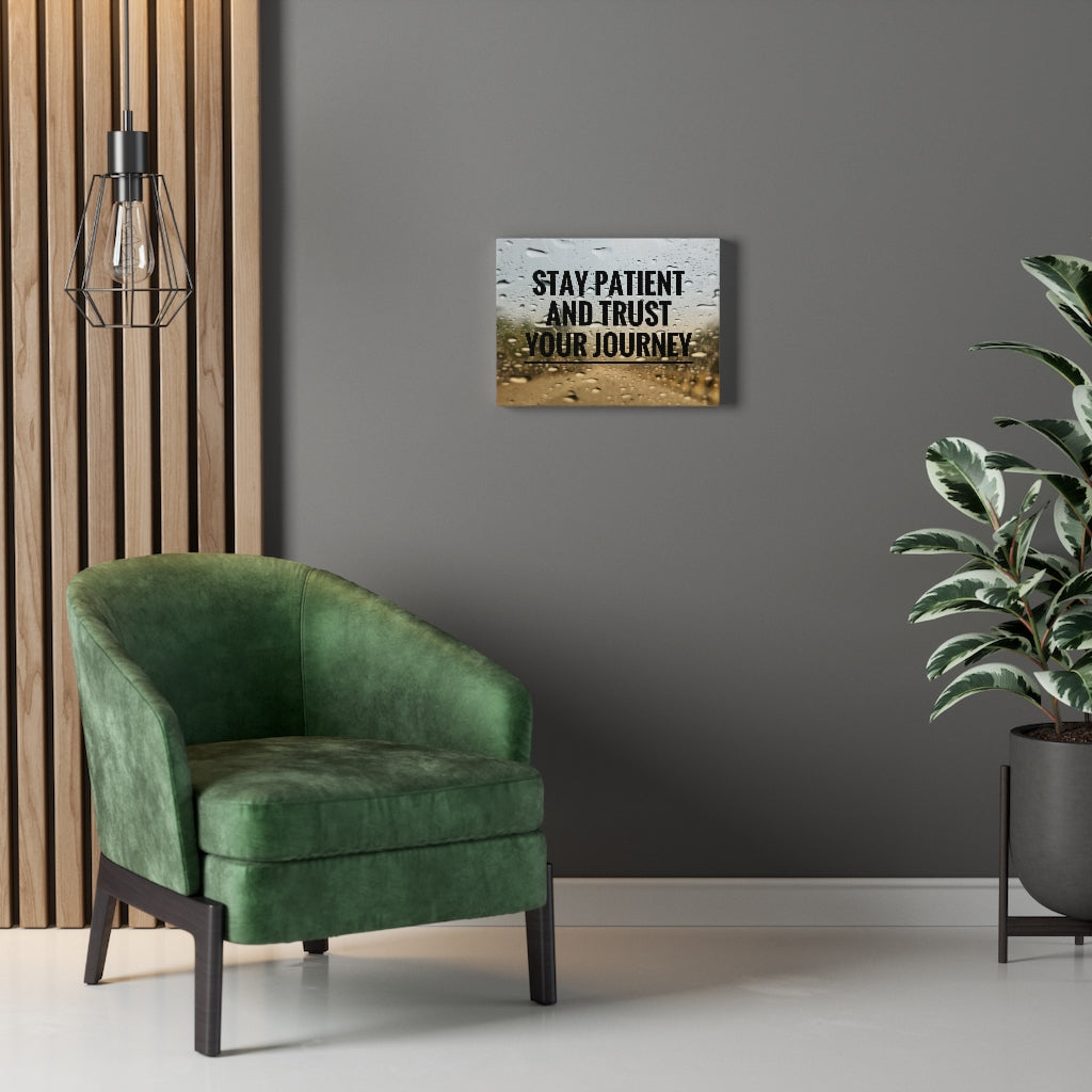Scripture Walls Inspirational Wall Art Stay Patient And Trust Motivational Print Ready to Hang Artwork Unframed-Express Your Love Gifts