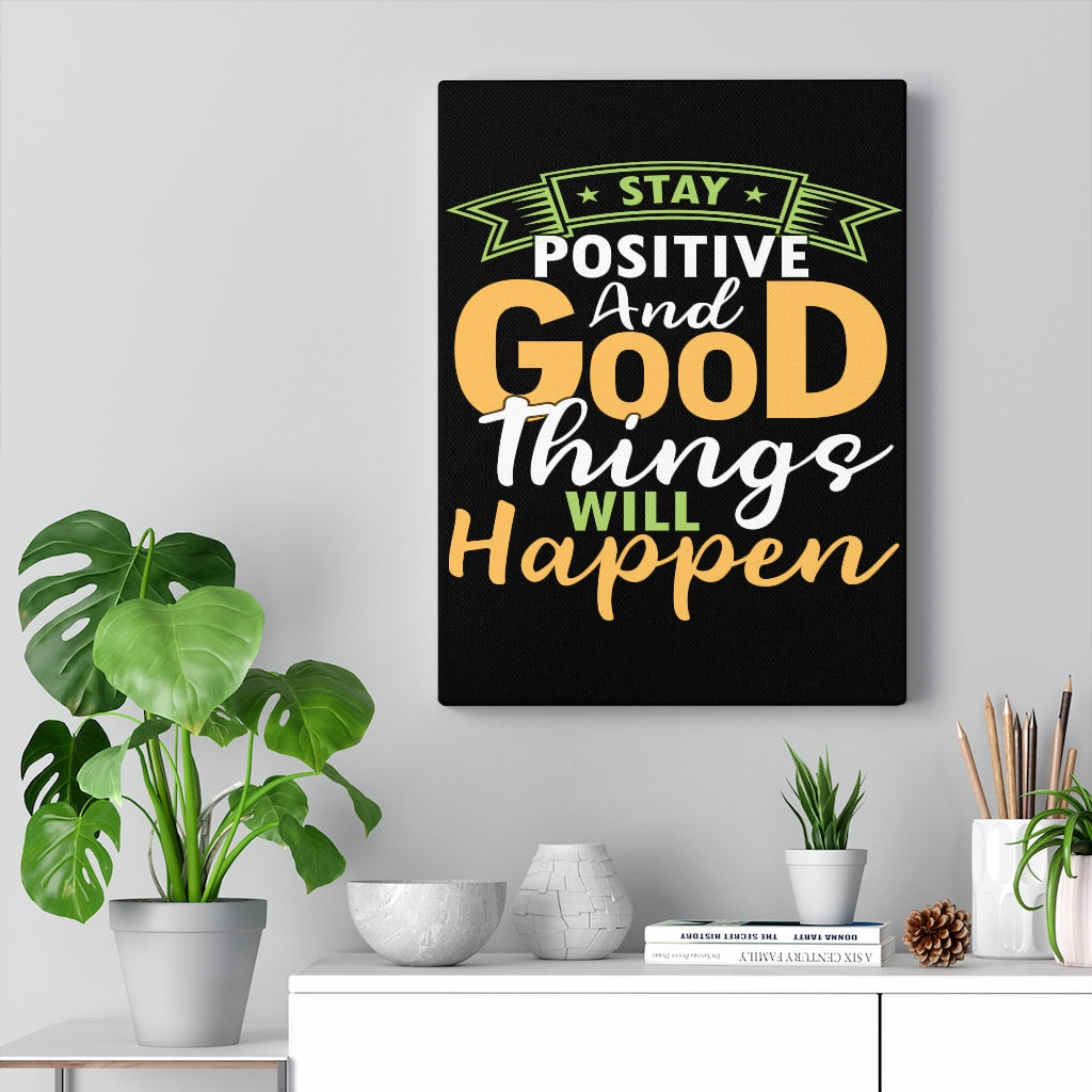 Scripture Walls Inspirational Wall Art Stay Positive Wall Art Motivation Wall Decor for Home Office Gym Inspiring Success Quote Print Ready to Hang Unframed-Express Your Love Gifts