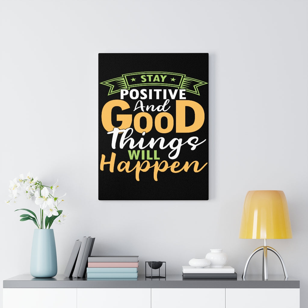 Scripture Walls Inspirational Wall Art Stay Positive Wall Art Motivation Wall Decor for Home Office Gym Inspiring Success Quote Print Ready to Hang Unframed-Express Your Love Gifts