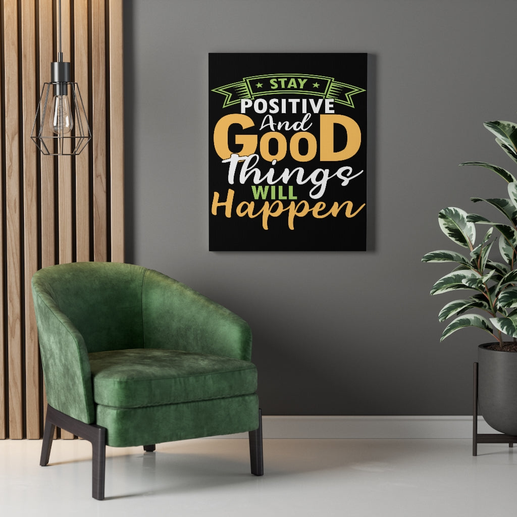 Scripture Walls Inspirational Wall Art Stay Positive Wall Art Motivation Wall Decor for Home Office Gym Inspiring Success Quote Print Ready to Hang Unframed-Express Your Love Gifts