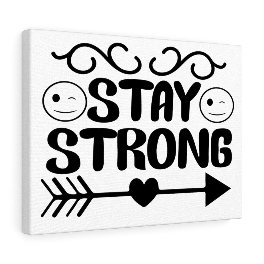 Scripture Walls Inspirational Wall Art Stay Strong Smiley Wall Art Motivation Wall Decor for Home Office Gym Inspiring Success Quote Print Ready to Hang Unframed-Express Your Love Gifts