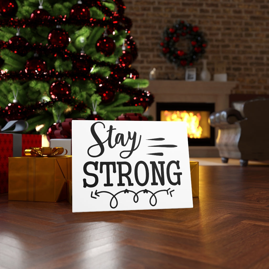 Scripture Walls Inspirational Wall Art Stay Strong Wall Art Motivation Wall Decor for Home Office Gym Inspiring Success Quote Print Ready to Hang Unframed-Express Your Love Gifts