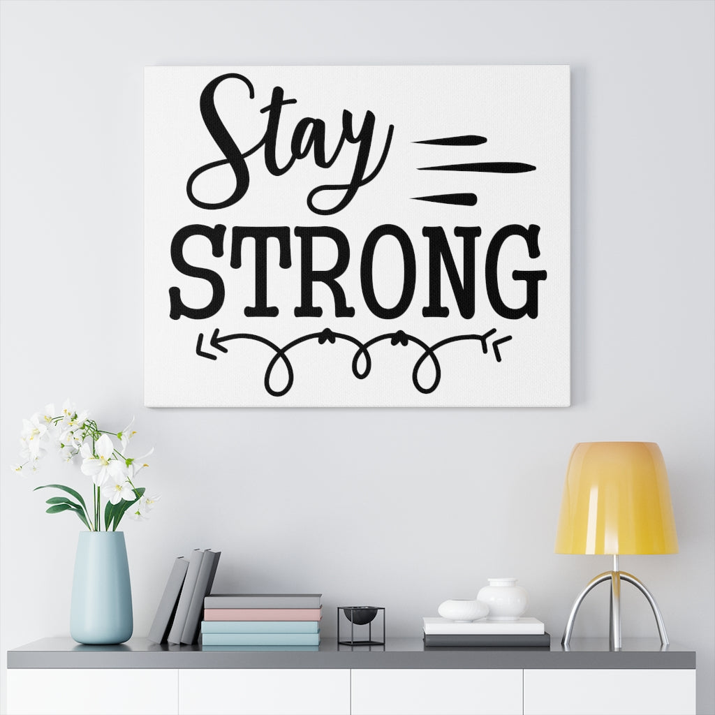 Scripture Walls Inspirational Wall Art Stay Strong Wall Art Motivation Wall Decor for Home Office Gym Inspiring Success Quote Print Ready to Hang Unframed-Express Your Love Gifts