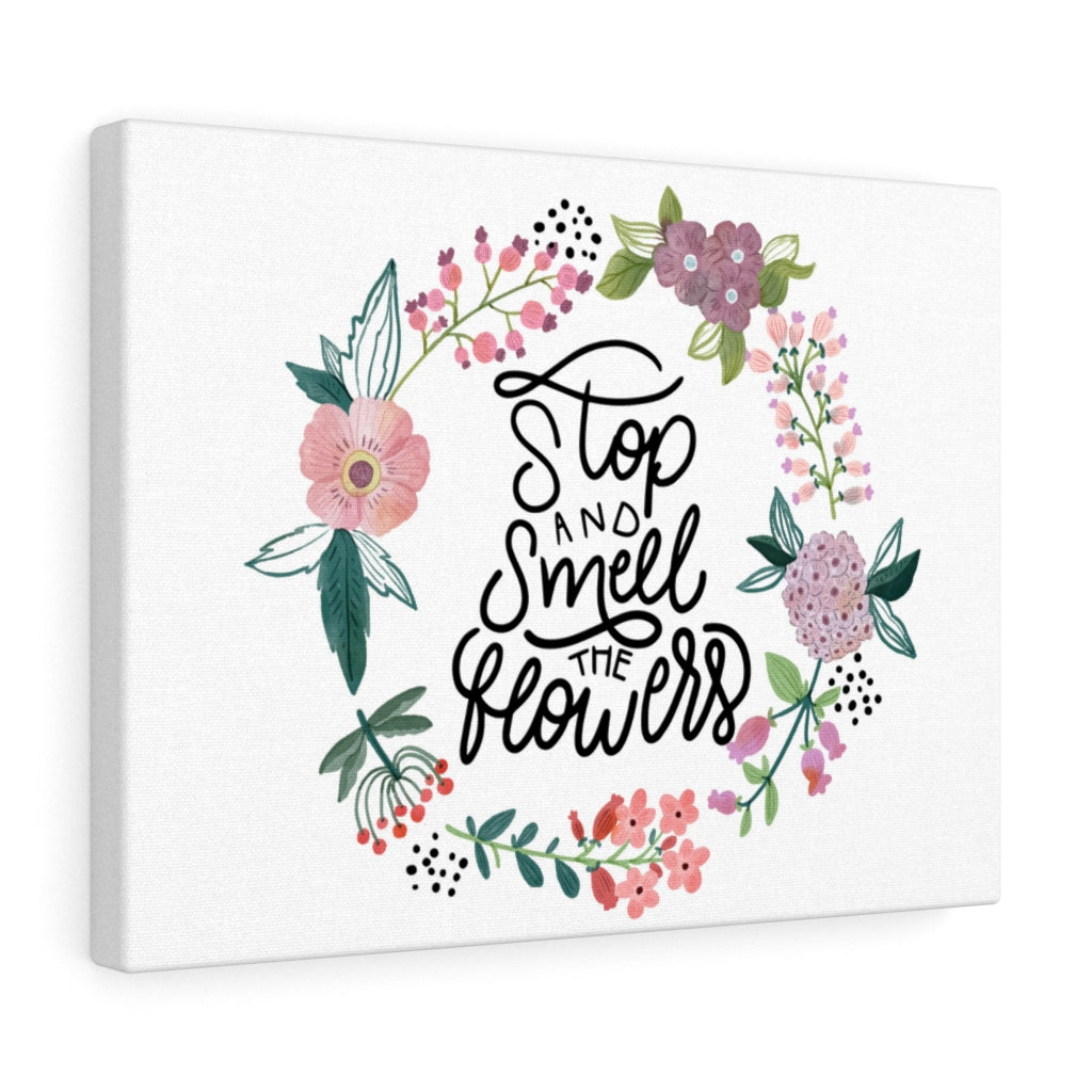 Scripture Walls Inspirational Wall Art Stop And Smell The Flowers Wall Art Motivational Motto Inspiring Prints Artwork Decor Ready to Hang Unframed-Express Your Love Gifts